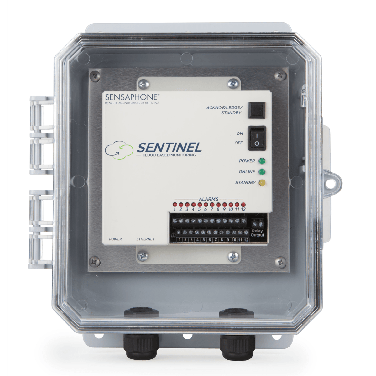 Sensaphone Sentinel w/Verizon 4G Cellular Modem Clear Door SCD-1200-4GVZCD