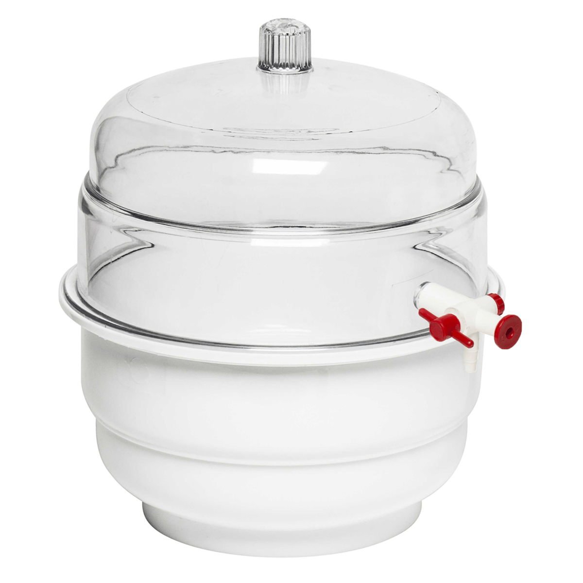 SP Bel-Art Polycarbonate Vacuum Desiccator, Space Saver, 0.31 cu ft, F4025-0000