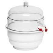 SP Bel-Art Polycarbonate Vacuum Desiccator, Space Saver, 0.31 cu ft, F4025-0000