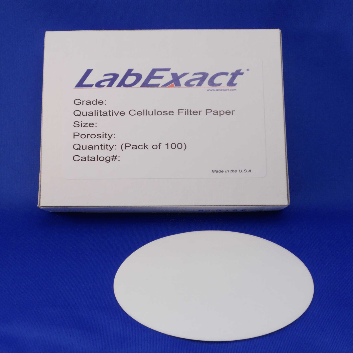 LabExact Grade 2 Qualitative Filter Paper Standard Grade, 185 mm, 100/pk, CFP2-185