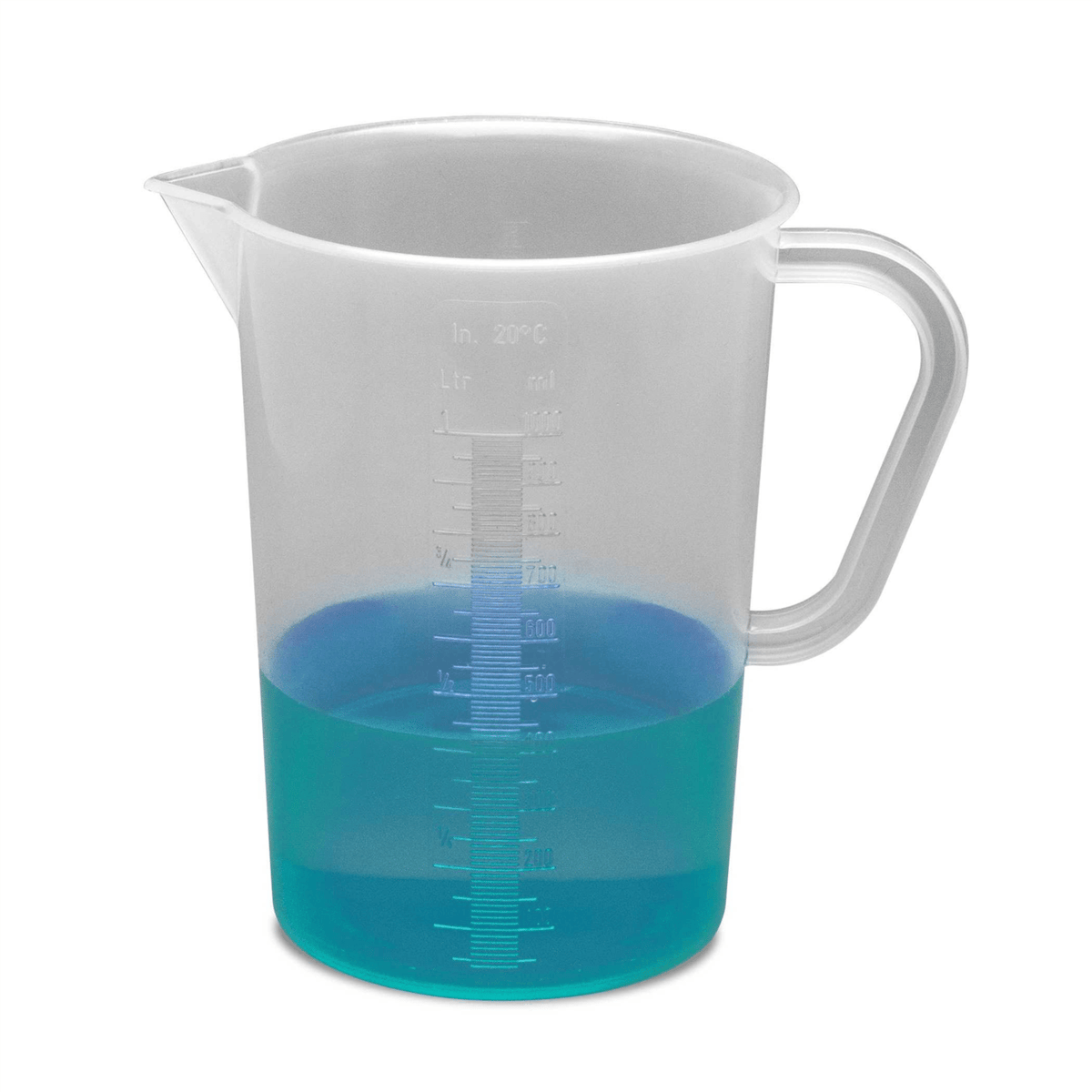 SP Bel-Art Tall Form Polypropylene Graduated Pitcher, 1000 mL, F28991-0000