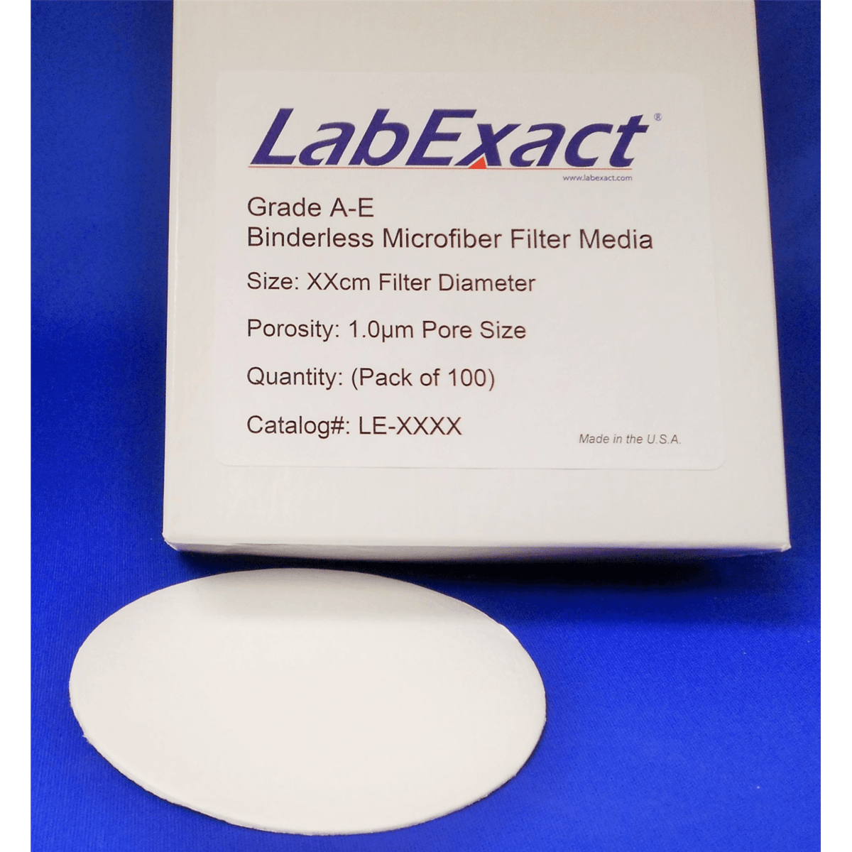 Core & Main Grade A/E Binderless Glass Microfiber Filter Media, 47 mm, 100/pk, AE4700