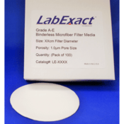 Core & Main Grade A/E Binderless Glass Microfiber Filter Media, 55 mm, 100/pk, AE5500