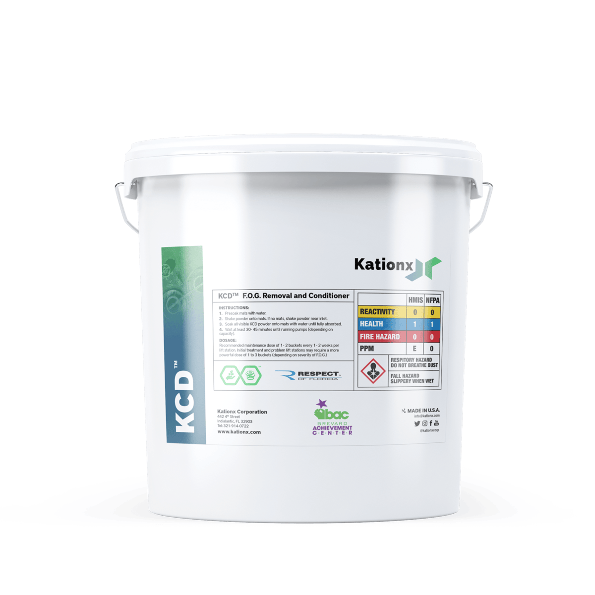 Kationx™ FOGMVR™ (KCD™) Fat Oil Grease (F.O.G.) Control
