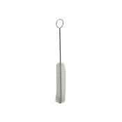 5.5" Stainless Steel Tube Brush, White Nylon, 0.5" Diameter