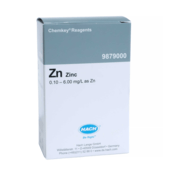 Hach Zinc Chemkey Reagents, 0.10 -6.00 mg/L as Zn, Box of 25, 9879000