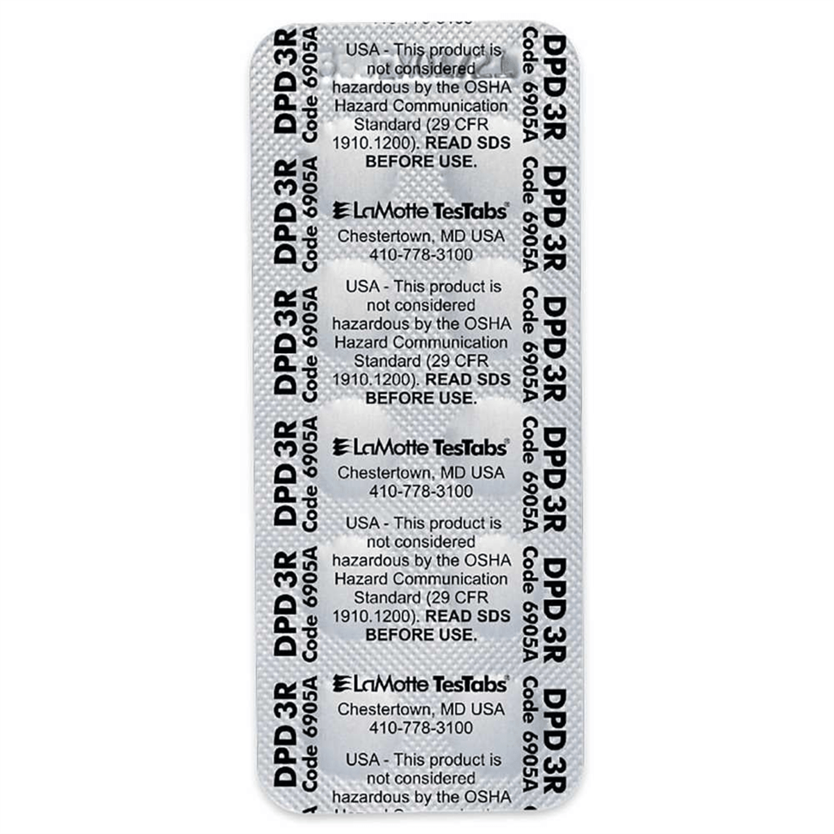 LaMotte DPD 3R Total Chlorine TesTabs®, Pack of 1000, 6905A-M