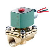 ASCO 8210-Series Standard Solenoid Valves, Lead-Free Brass, Normally Closed, Safety Shutoff 