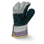Radians Regular Shoulder Dual Gray Split Cowhide Leather Gloves