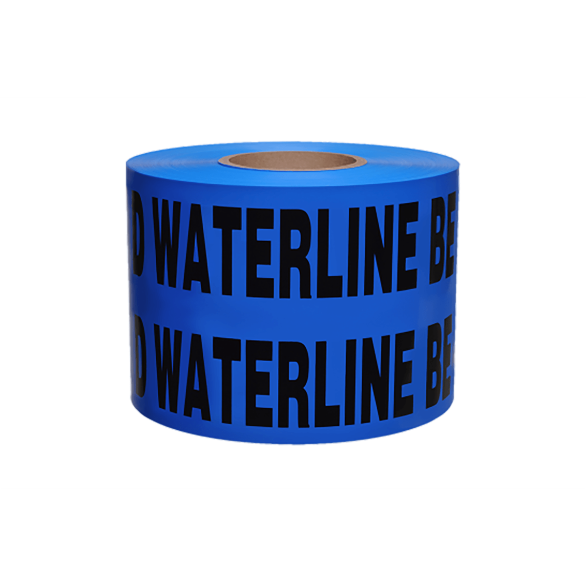 Presco Non-Detectable Tape, 6" x 1000' Roll, Blue, Caution Buried Water Line Below