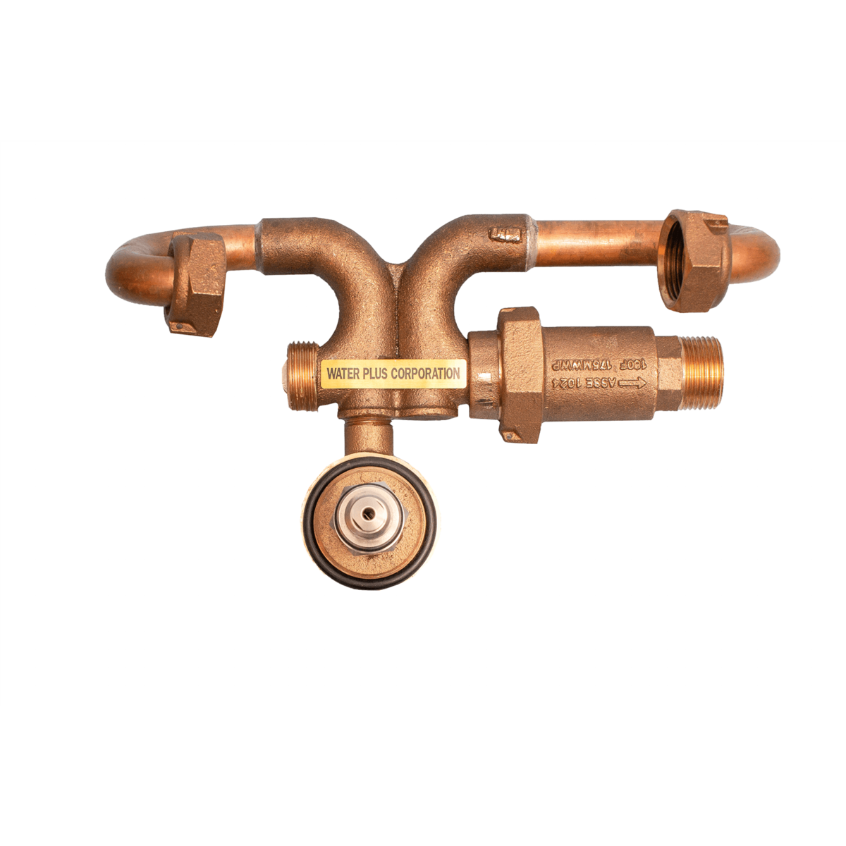 Water Plus Corp Below Grade Resetter Sampling Station, 5/8x3/4" Meter, SS, Screw, Quick Connect