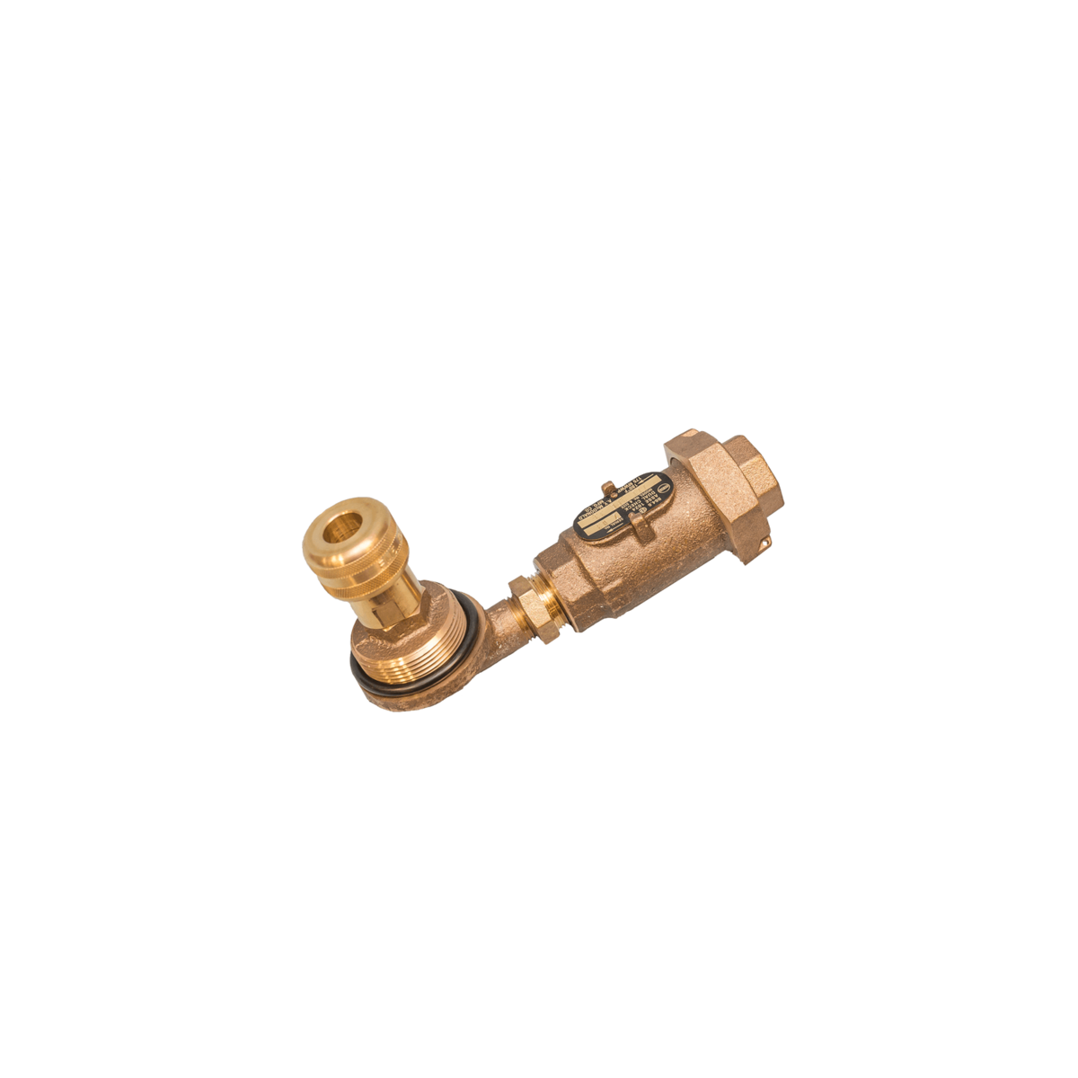 Water Plus Corp Below Grade Sampling Station, Dead-End Lines, Brass, Plug, Quick Connect, Backflow