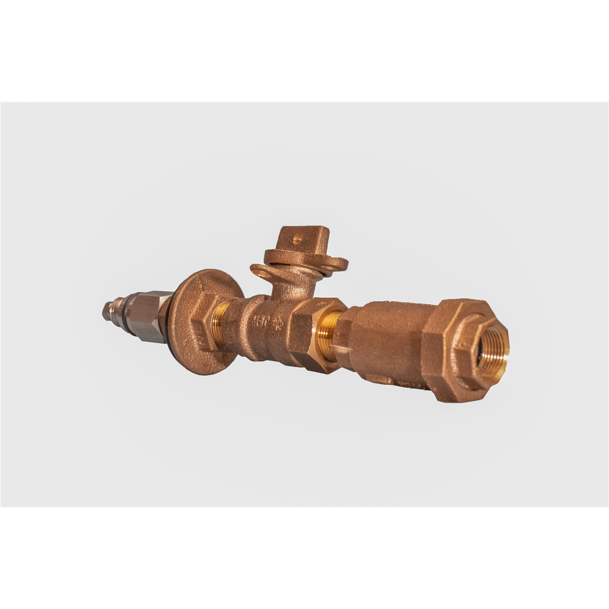 Water Plus Corp Above/Below Grade Vertical Sampling Station w/Curb Stop & Backflow, SS, Screw, QC