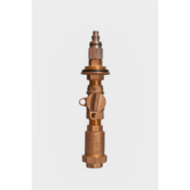 Water Plus Corp Above/Below Grade Vertical Sampling Station w/Curb Stop & Backflow, SS, Screw, QC