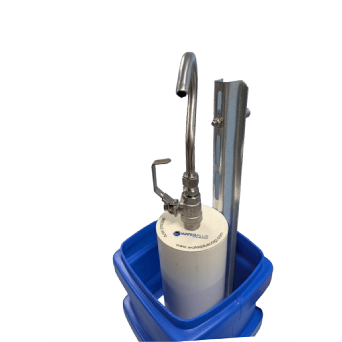 Water Plus Corp Above Grade Sampling Station, SS, Blue, Warm Climate