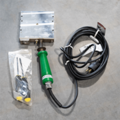 McElroy 424308 4" Multi-Mc Sidewall and Socket 100-120v Heater Assembly with Wooden Handle