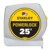STANLEY PowerLock Tape Measure, Chrome, 25'