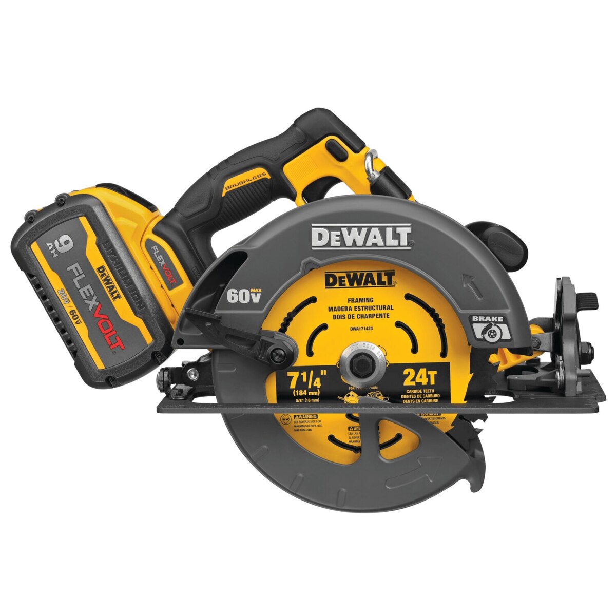 DEWALT FLEXVOLT 60V MAX Circular Saw w/ Brake