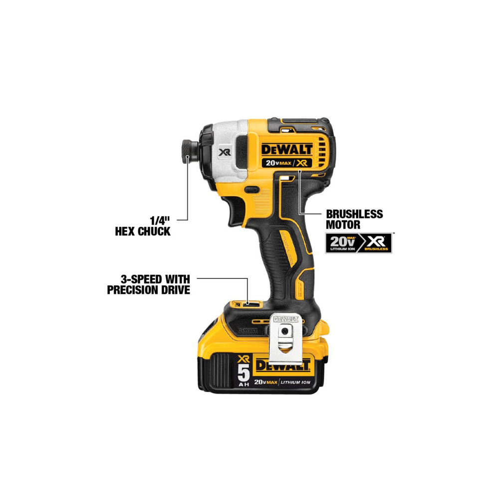 DEWALT 20V MAX XR Brushless Cordless 6 Tool Combo Kit