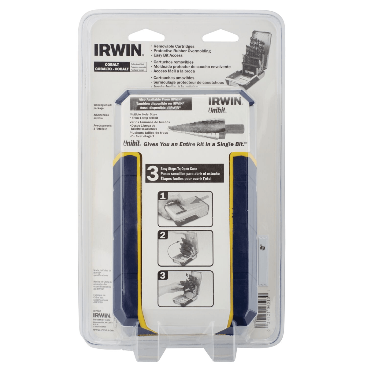 IRWIN 29-Piece Cobalt Alloy Steel M-35 High-Speed Steel Drill Bit Metal Index Set