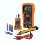 Klein Tools Test Kit with Multimeter, Non-Contact Volt Tester, Receptacle Tester