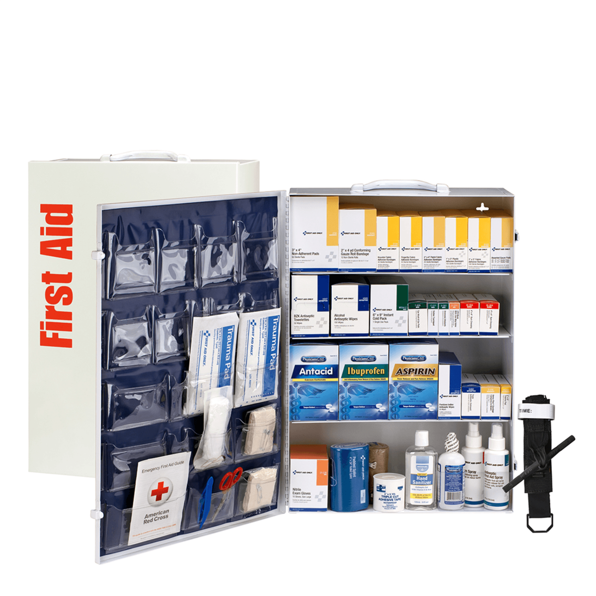 Acme United 150 Person ANSI 2021 Class B, 4 Shelf First Aid Cabinet