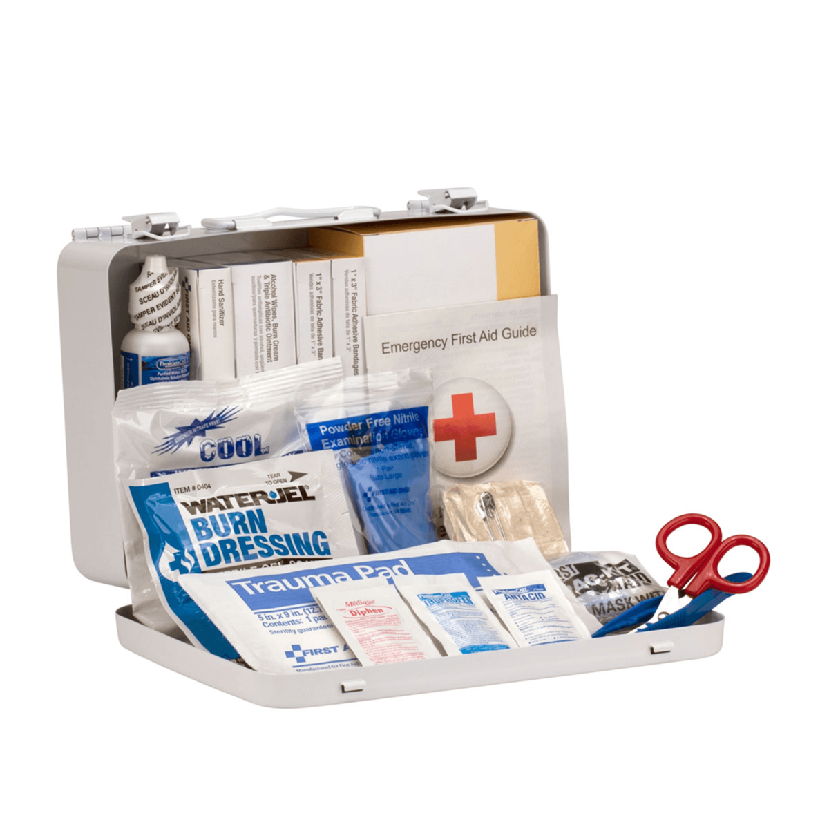 Acme United 25 Person Vehicle ANSI 2015 Class A+ First Aid Kit, Metal Case