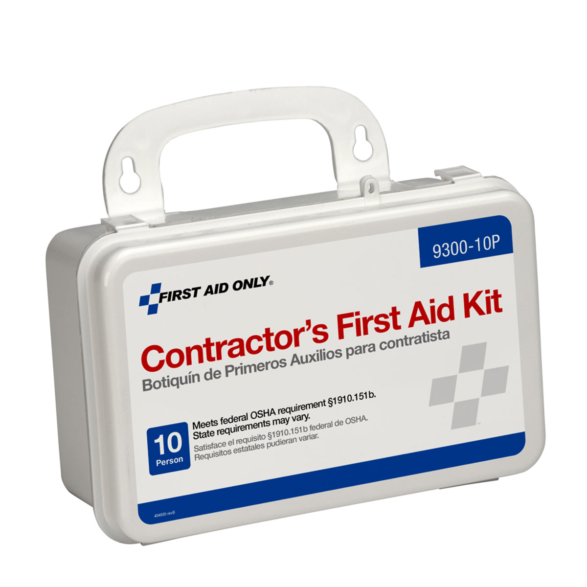 Acme United 10 Person Contractor First Aid Kit, Plastic Case