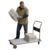 Vestil Aluminum Platform Truck 24 In. x 48 In. 600 Lb. Capacity Silver AFT-48-NM