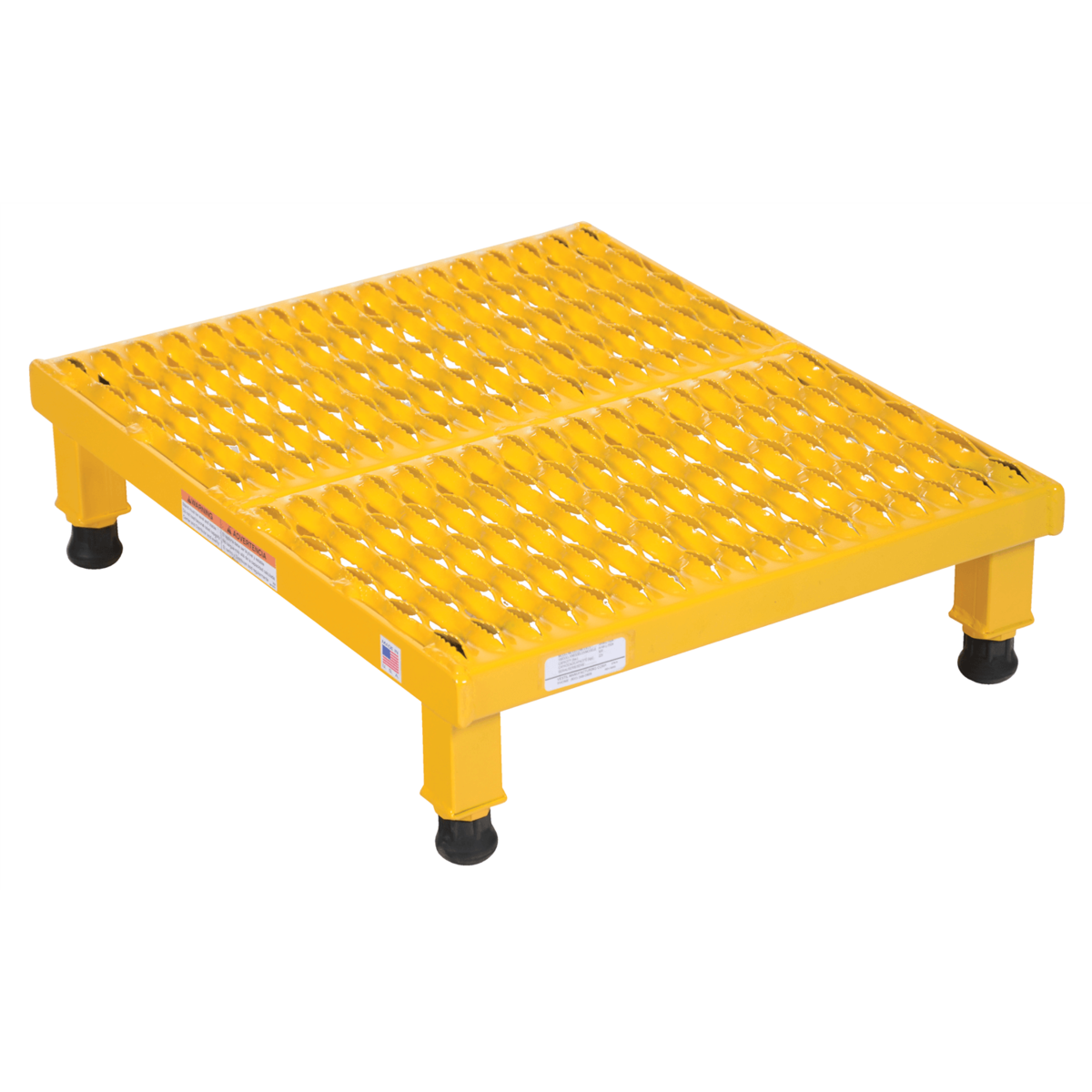 Vestil Steel Adj Work-Mate Stands 23-1/2 In.x19-9/16In.x6-3/4 In. 500 Lb. Capacity Yellow AHW-L-1924