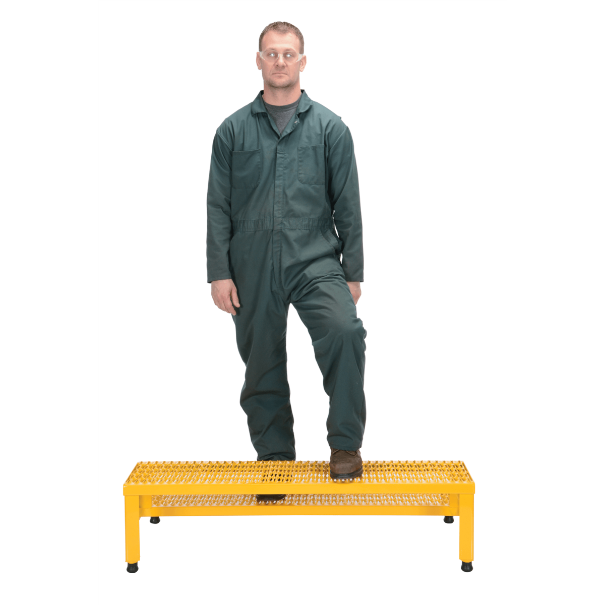 Vestil Steel Adj Step Mate Stand 2 Step 22-7/8 Inx48-1/2 Inx15-1/4 In 500 Lb. Capacity Yellow ASP-48