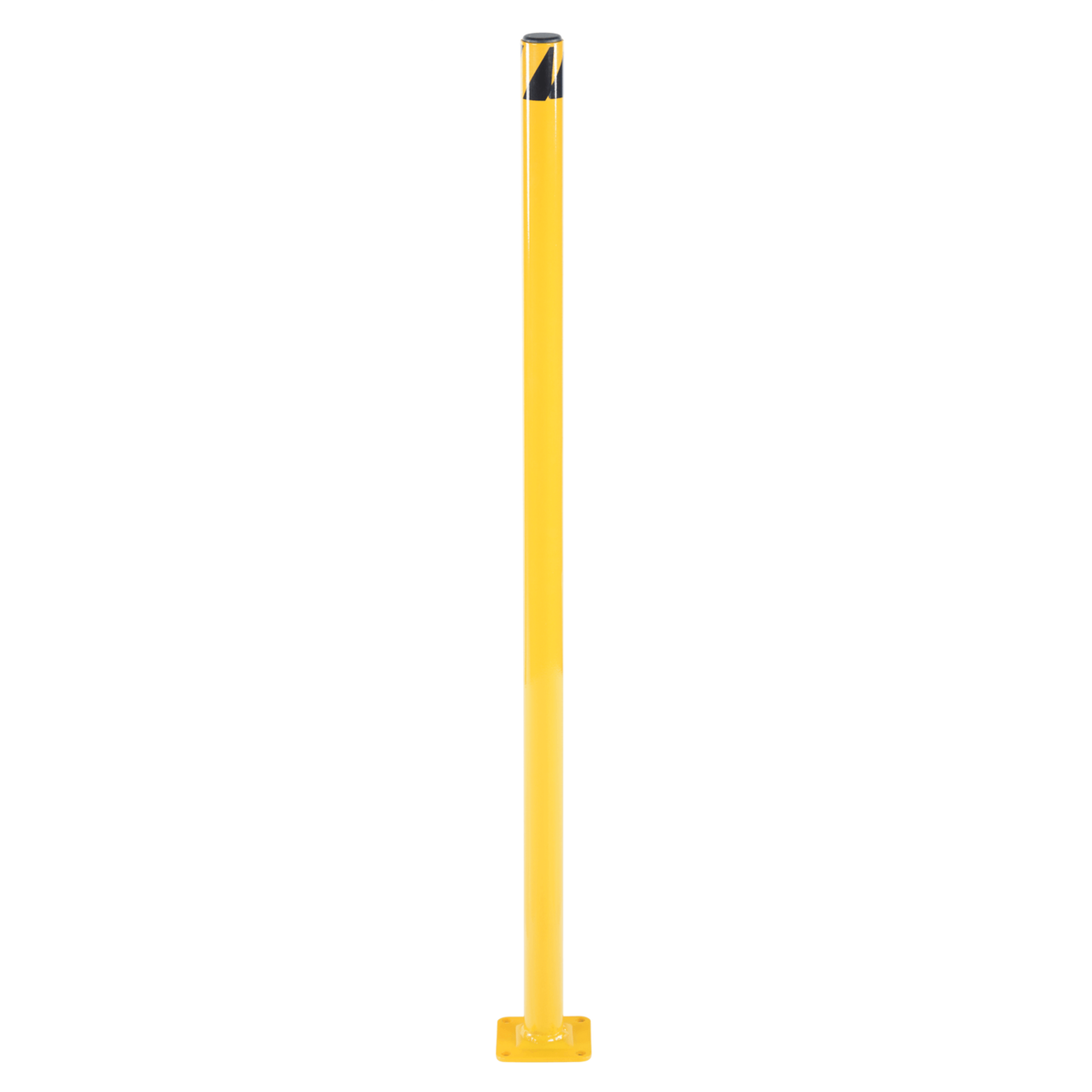 Vestil Steel Pipe Safety Bollard 42 In. x 1-3/4 In. Yellow BOL-42-2