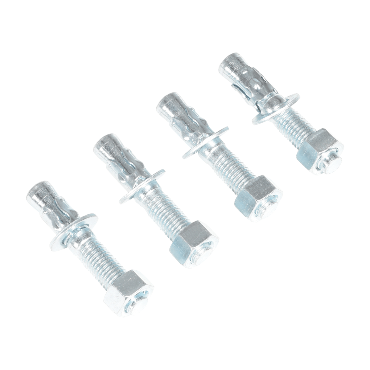 Vestil Steel Concrete Sleeve Anchor Bolt 4 Pack 3/4 In. x 4 In. Silver AS-344-4PK