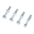 Vestil Steel Concrete Sleeve Anchor Bolt 4 Pack 3/4 In. x 4 In. Silver AS-344-4PK