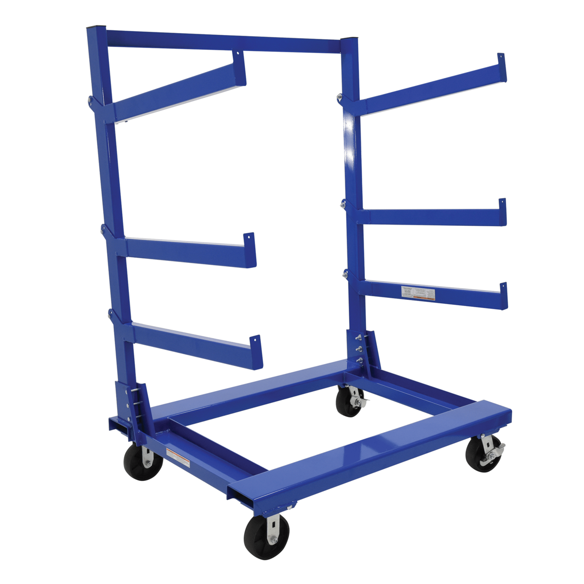 Vestil Steel Portable Cantilever Cart 30 In. x 48 In. 2000 Lb. Capacity Blue CANT-3648