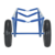 Vestil Portable Carpet Dolly with Pneumatic Wheels 61In x 26In x 20In 500 Lb Capacity Blue CARPET-45