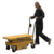Vestil Steel DC Powered Hydraulic Double Scissor Cart 20-1/2In x 39-3/4In 1000 Lb Yellow CART1000DDC