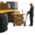 Vestil Steel DC Powered Hydraulic Double Scissor Cart 20-1/2In x 39-3/4In 1000 Lb Yellow CART1000DDC