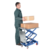 Vestil Steel Double Scissor Steel Cart with Foot Pump 17-1/2 In. x 27 In. 220 Lb. Silver CART-200-D