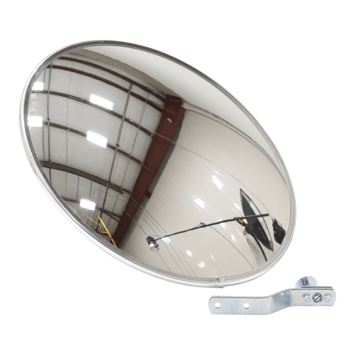 Vestil Acrylic Convex Indoor Mirror 18 In. Width Silver CNVX-18
