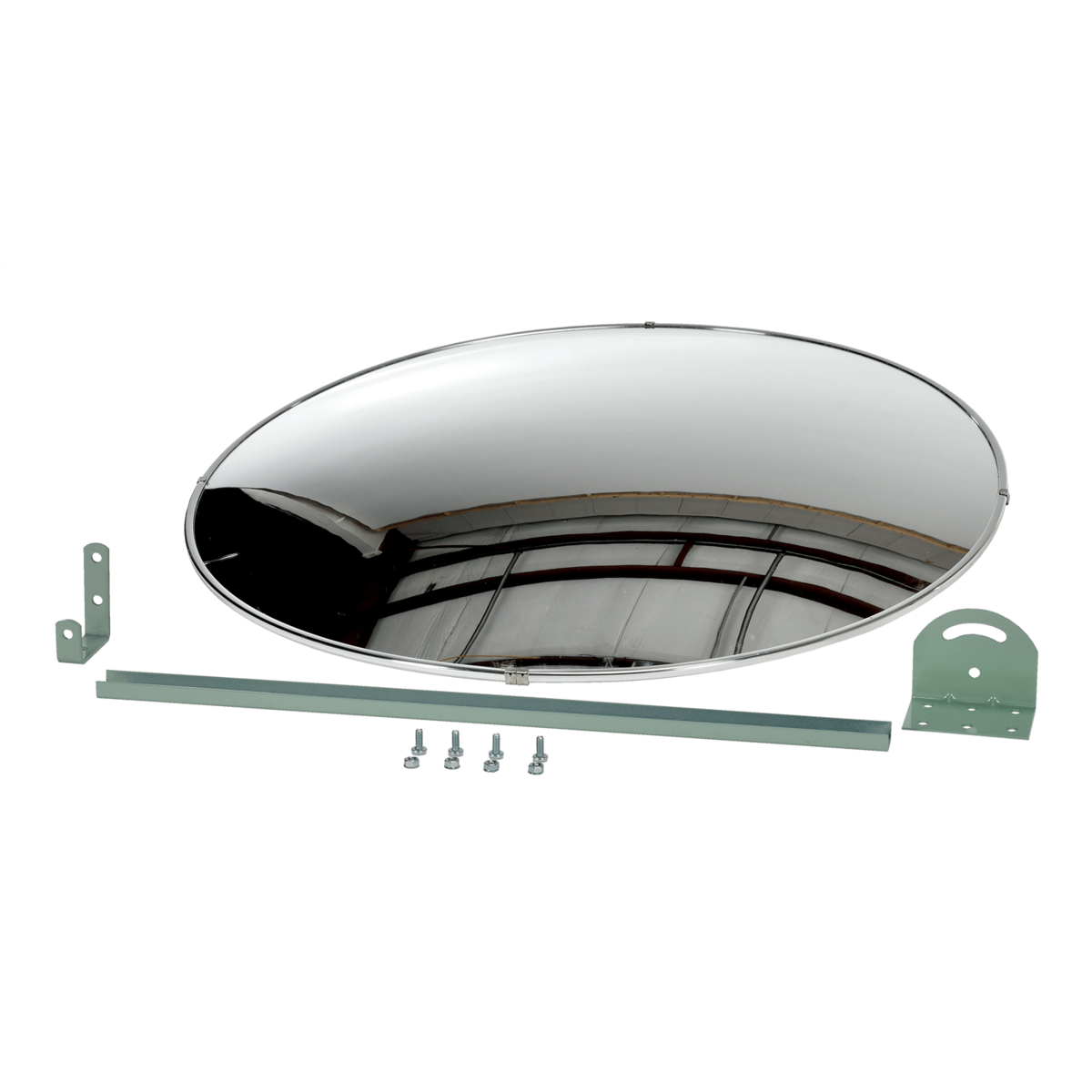 Vestil Acrylic Convex Indoor Mirror 30 In. Width Silver CNVX-30