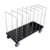Vestil Steel Portable Carton Cart with Dividers 44 In. x 18 In. x 30 In. 400 Lb. Black CTPT-1844-CK