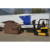 Vestil Steel Light Duty Self Dumping Hopper 2 Cubic Yard 2000 Lb. Capacity Blue D-200-LD