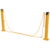 Vestil Steel Dock Chain Barrier Bollard 4.5 In. Diameter Yellow DCBB-42-4.5