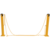 Vestil Steel Dock Chain Barrier Bollard 4.5 In. Diameter Yellow DCBB-42-4.5