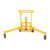 Vestil Steel Economical Foot Pump Drum Transporter 55 Gallon 1500 Lb. Capacity Yellow DCR-880-H