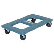 Vestil Polyethylene Flush Top Dolly 18 In. x 30 In. 1000 Lb. Capacity Blue DOL-1830-F
