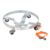 Vestil Steel Multipurpose Drum Dolly 30-7/8 In. x 30-7/8 In. x 6-1/4 In. 900 Lb. Silver DRUM-QUAD-H