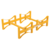 Vestil Steel Stackable Drum Rack 2 Drum 55 Gal 29-7/8Inx45-1/2Inx12-3/4In 1600Lb Yellow DRUM-RACK-2