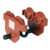 Vestil Push Eye Manual Trolley 2000 Lb. Capacity Orange E-MT-2